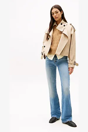 Tommy Hilfiger Medium rise bootcut jeans met fading