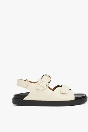 Tommy Hilfiger Leren sandaal met profielzool en TH-monogram