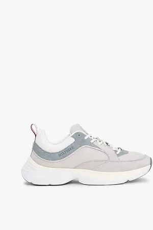 Tommy Hilfiger Moderne sneaker met contrasterende texturen