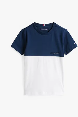 Tommy Hilfiger Colour-blocked T-shirt met ronde hals