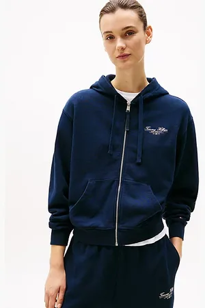 Tommy Hilfiger Hoodie met rits en logo