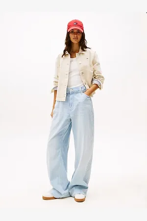 Tommy Hilfiger Straight jeans met paperbag-taille en losse fit