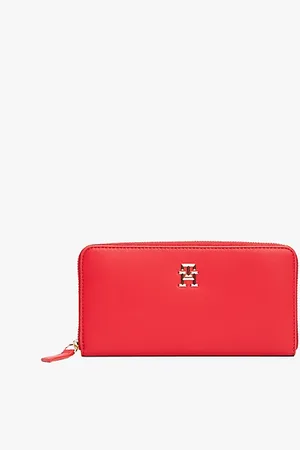 Tommy Hilfiger Zip-around portemonnee met TH-monogram
