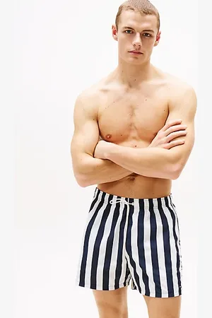 Tommy Hilfiger Original medium lange zwemshort met streep