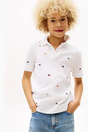 Tommy Hilfiger Polo met Hilfiger-vlaggen
