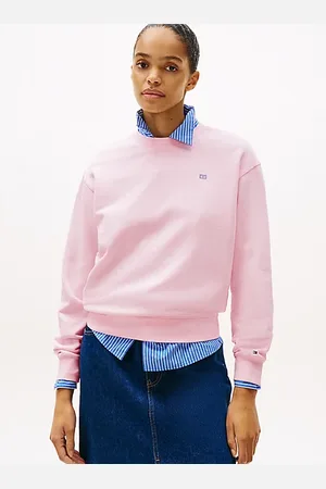 Tommy Hilfiger Sweatshirt met contrasterende Hilfiger-vlag