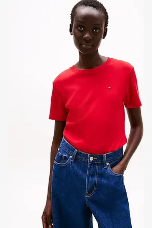 Tommy Hilfiger Slim fit T-shirt met ronde hals