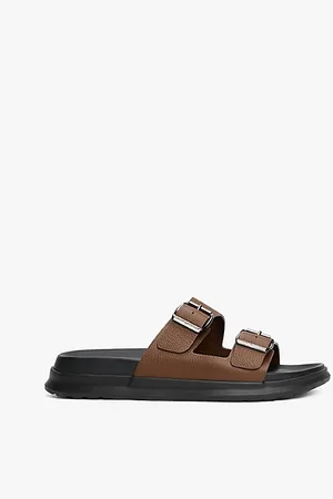 Tommy Hilfiger Leren sandaal met gespsluiting