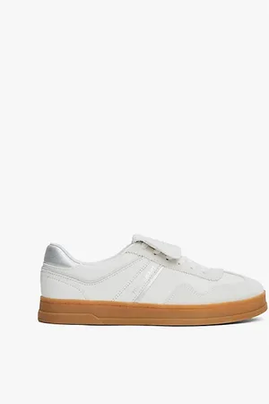 Tommy Hilfiger The Greenwich sneaker van metallic leer