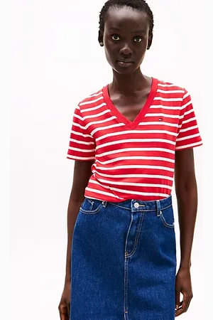 Tommy Hilfiger Slim fit T-shirt met V-hals