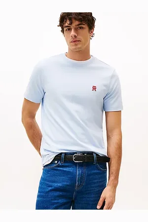Tommy Hilfiger T-shirt met contrasterend geborduurd TH-monogram