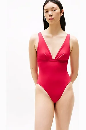 Tommy Hilfiger Badpak met ton-sur-ton logo