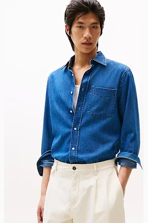 Tommy Hilfiger Regular fit lichtgewicht denim overhemd