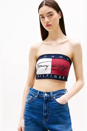 Tommy Hilfiger Heritage bandeau-bh met signature-logo