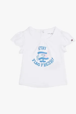 Tommy Hilfiger T-shirt met ruches en graphic