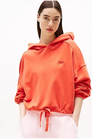 Tommy Hilfiger Cropped hoodie met boxy fit en logo