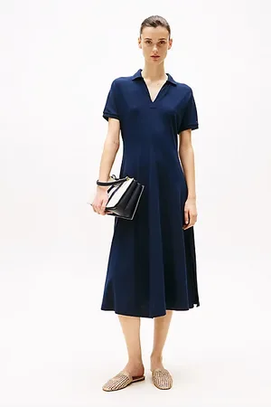 Tommy Hilfiger Fit and flare midi-polojurk