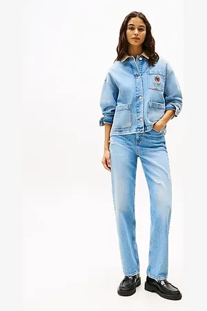 Tommy Hilfiger Layla jeans met hoge taille en slim straight fit