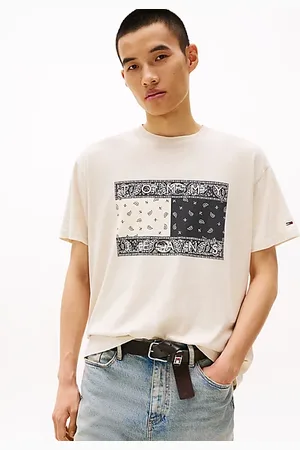 Tommy Hilfiger Relaxed fit T-shirt met paisley-logo