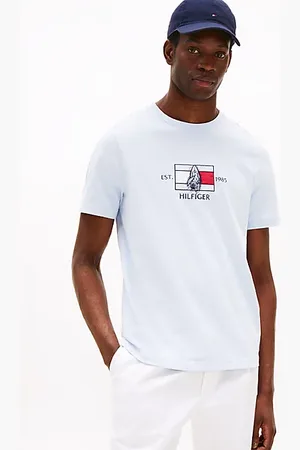 Tommy Hilfiger T-shirt met ronde hals en logo-graphic