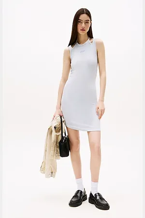 Tommy Hilfiger Geribde mini-bodyconjurk