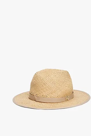 Tommy Hilfiger Fedora van gevlochten stro