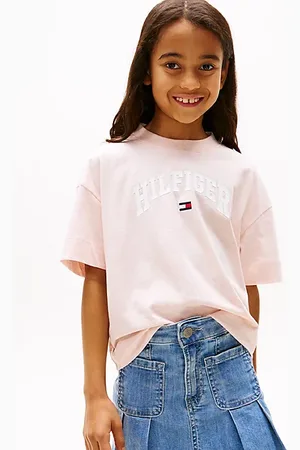 Tommy Hilfiger Mélange T-shirt met varsity-logo