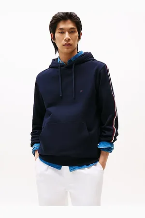 Tommy Hilfiger Hoodie met trekkoord en signature-streep