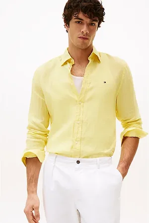 Tommy Hilfiger Regular fit overhemd van puur linnen