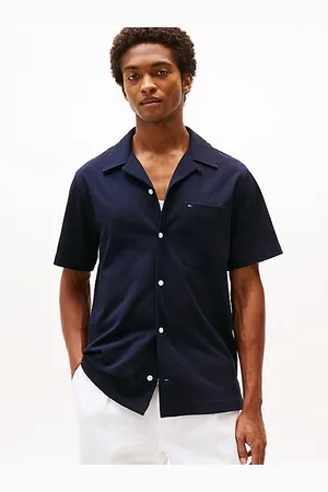 Tommy Hilfiger Gebreid overhemd met korte mouwen