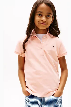 Tommy Hilfiger Polo met geschulpte rand aan de mouwen