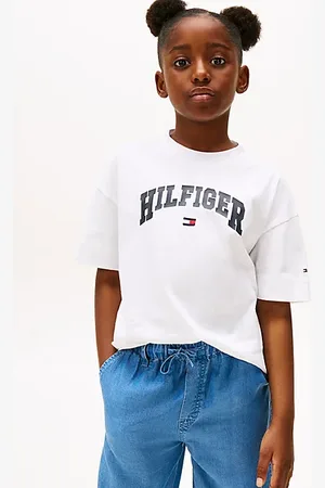 Tommy Hilfiger Mélange T-shirt met varsity-logo