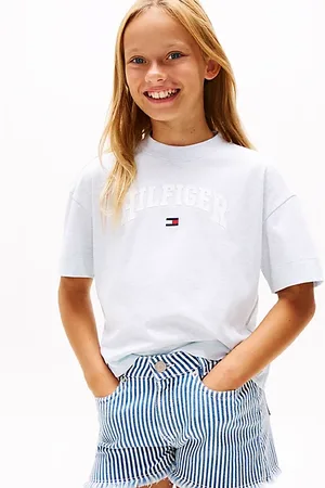 Tommy Hilfiger Mélange T-shirt met varsity-logo