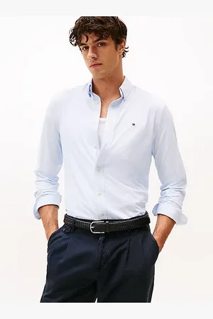 Tommy Hilfiger Performance regular fit overhemd met microprint