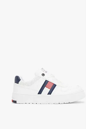 Tommy Hilfiger Sneaker met vlag en contrasthiel