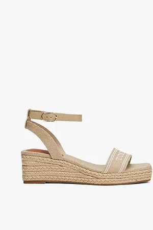 Tommy Hilfiger Hilfiger Monotype espadrille met sleehak