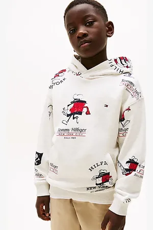 Tommy Hilfiger Hoodie met vlagmascotte