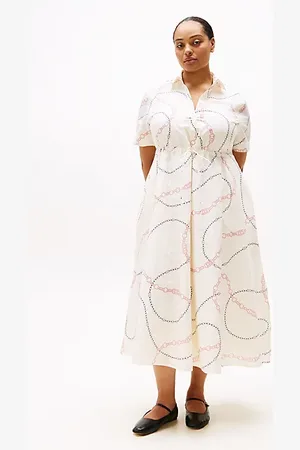 Tommy Hilfiger Curve maxi-overhemdjurk met print