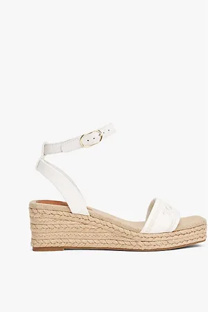 Tommy Hilfiger Hilfiger Monotype espadrille met sleehak