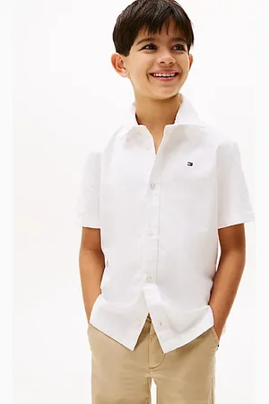 Tommy Hilfiger Overhemd van Oxford-katoen met korte mouwen