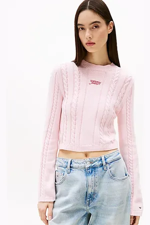 Tommy Hilfiger Kabelgebreide trui met opstaande hals
