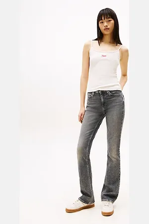 Tommy Hilfiger Maddie zwarte bootcut jeans met mid rise