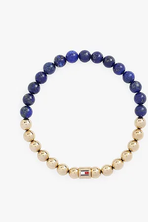 Tommy Hilfiger Tweekleurige armband met lapiskralen