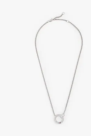 Tommy Hilfiger Roestvrijstalen ketting met ronde hanger
