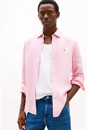 Tommy Hilfiger Regular fit overhemd van puur linnen