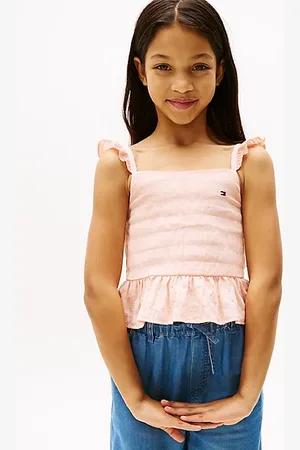 Tommy Hilfiger Getextureerd topje met ruches