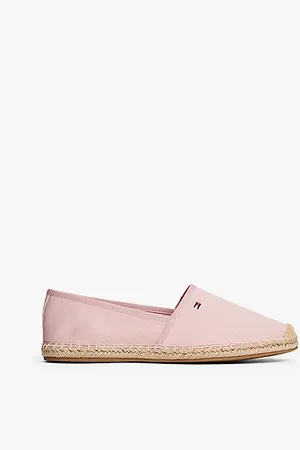 Tommy Hilfiger Canvas espadrille met geborduurde vlag