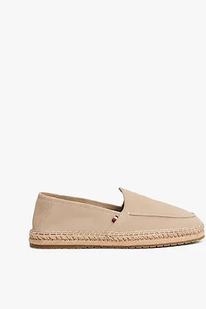 Tommy Hilfiger Suède loafer met touwzool