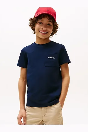 Tommy Hilfiger Piqué T-shirt met opgezette zak