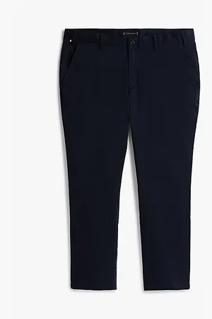 Tommy Hilfiger Denton satijnen chino met rechte broekspijpen